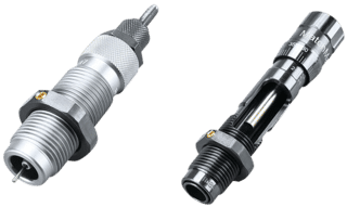 This set includes a full-length bushing die, and a MatchMaster seating die for interchangeable diameter-specific neck bushings.